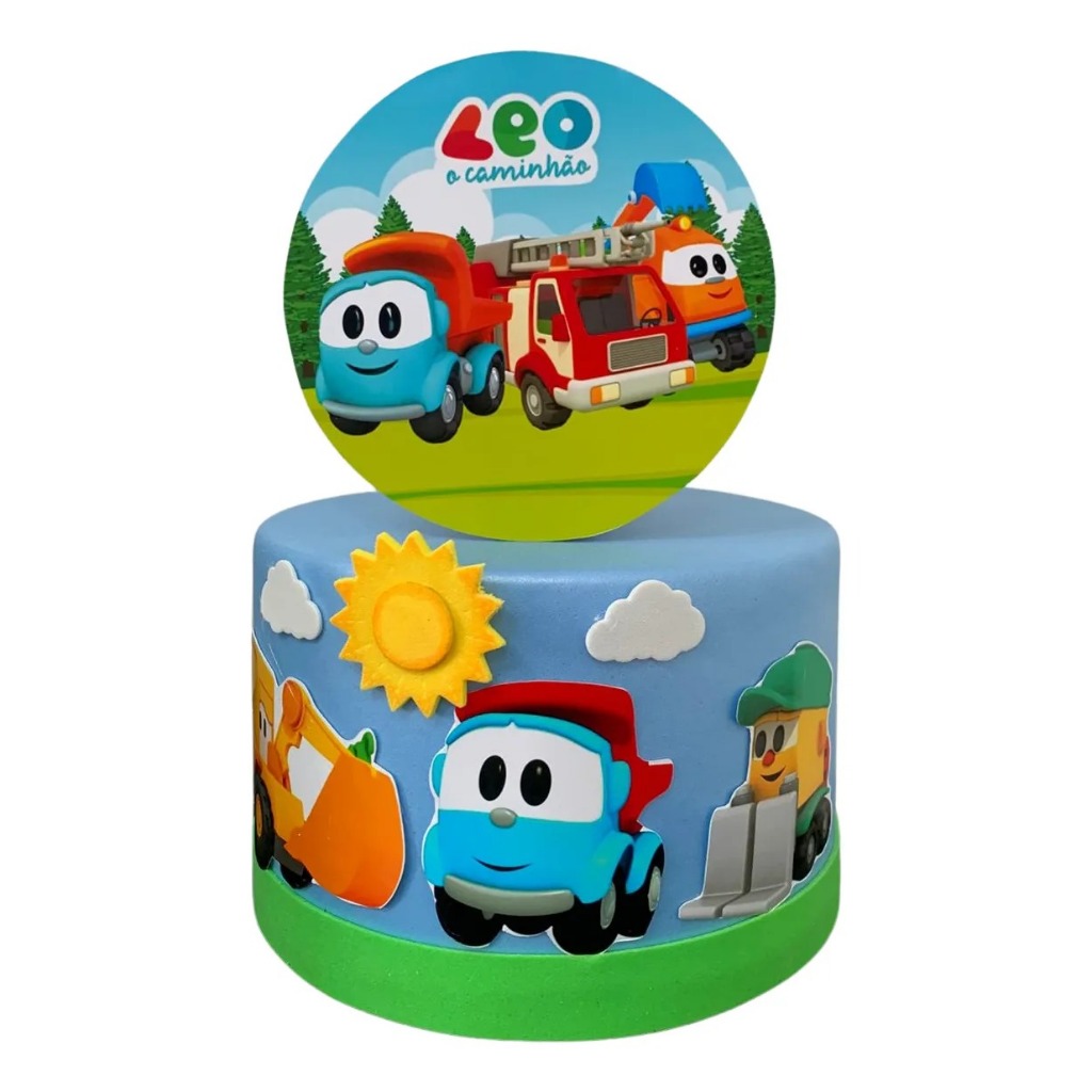 MINI BOLO FAKE LÉO O CAMINHÃO em Oferta na Shopee