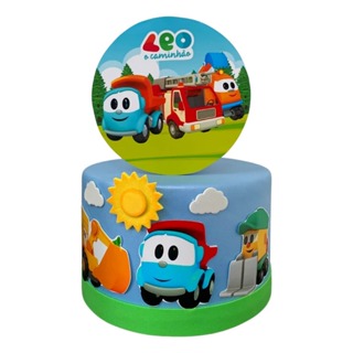 MINI BOLO FAKE LÉO O CAMINHÃO em Oferta na Shopee