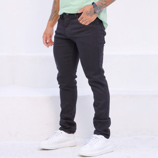 Calça Jeans Masculina Slim Tradicional Skinny Com Lycra Básica Elastano Original