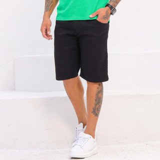 Bermudas Masculinas Jeans Com Lycra Slim