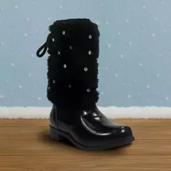 Bota Montaria Com Pelos Coturno Infantil Cano Alto 09.60