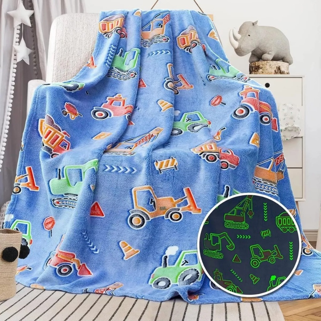 Cobertor Manta Solteiro Infantil Brilha No Escuro 2,00x1,80 mt