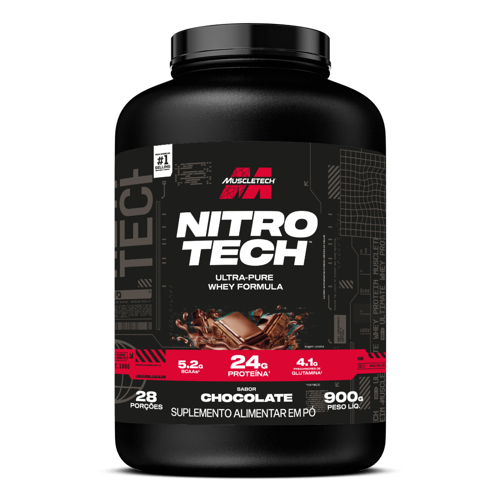 Whey Protein Ultra Pure Muscle Tech 2lb 100% Nitro Tech em Oferta na Shopee