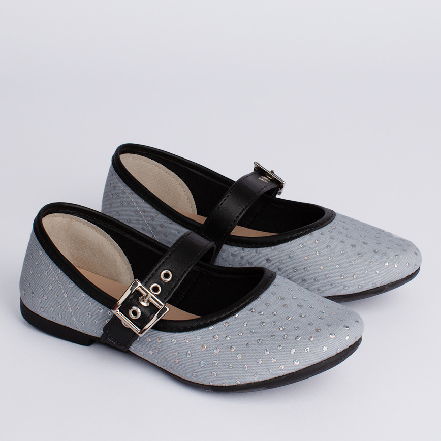 Sapatilha Infantil Menina Bailarina Fivela Confortável Kidy Soft Brilho Delicada Boneca Jeans Preto em Oferta na Shopee