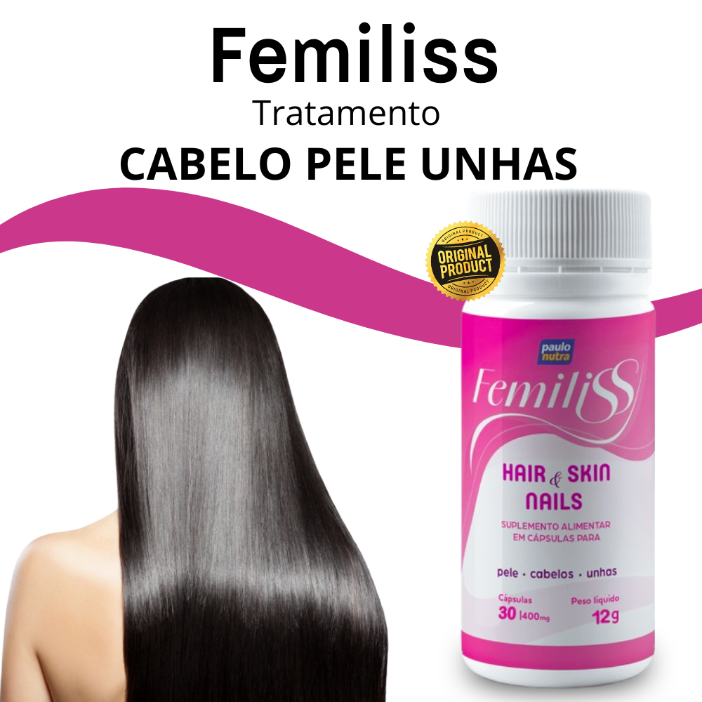 STD Femiliss Hair Skin Nails 400mg 30 Cápsulas