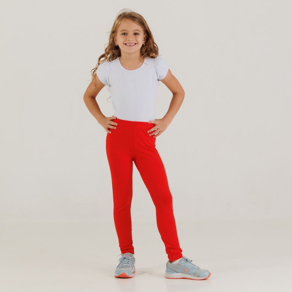 Kit 4 Leg Infantil roupa de menina de Cotton Penteado calça menina Escolar 1|2|3|4|6|8|10