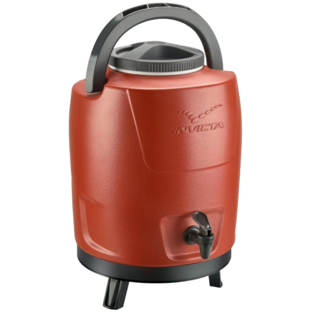 Garrafa Garrafão Botijão Térmico Grande Quente Frio 9 Litros Com Tripe E Alça Invicta