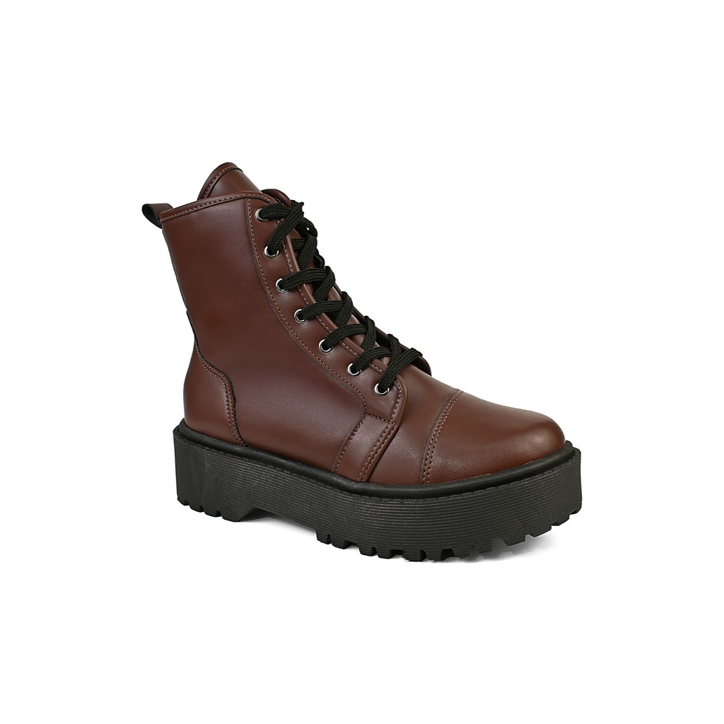 Coturno Tratorado Feminino Blogueira Ultra Conforto Sola Alta Moderno Estiloso - Women Shoes