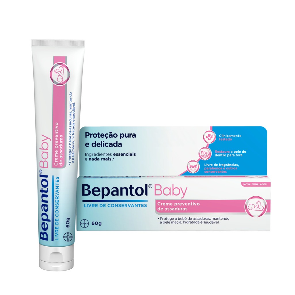 Creme Pomada de Assadura Proteção Delicada 60gr - Bepantol em Oferta na Shopee