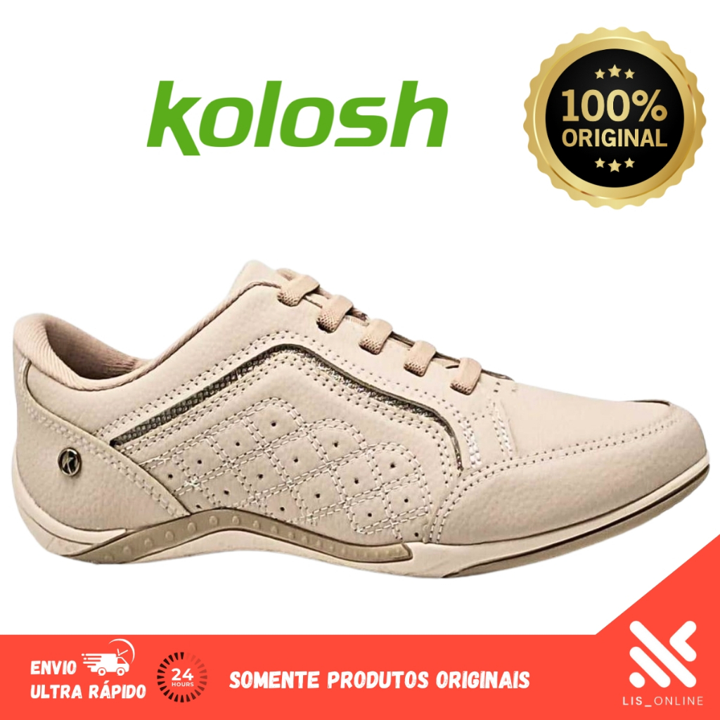 Tênis Feminino Kolosh Casual Conforto Elástico C1299a