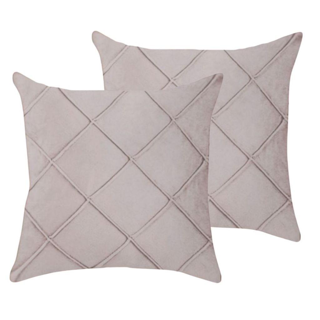 Kit Com 2 Almofadas Cheias 60x60cm Almofadão Suede Drapeada X em Oferta na Shopee