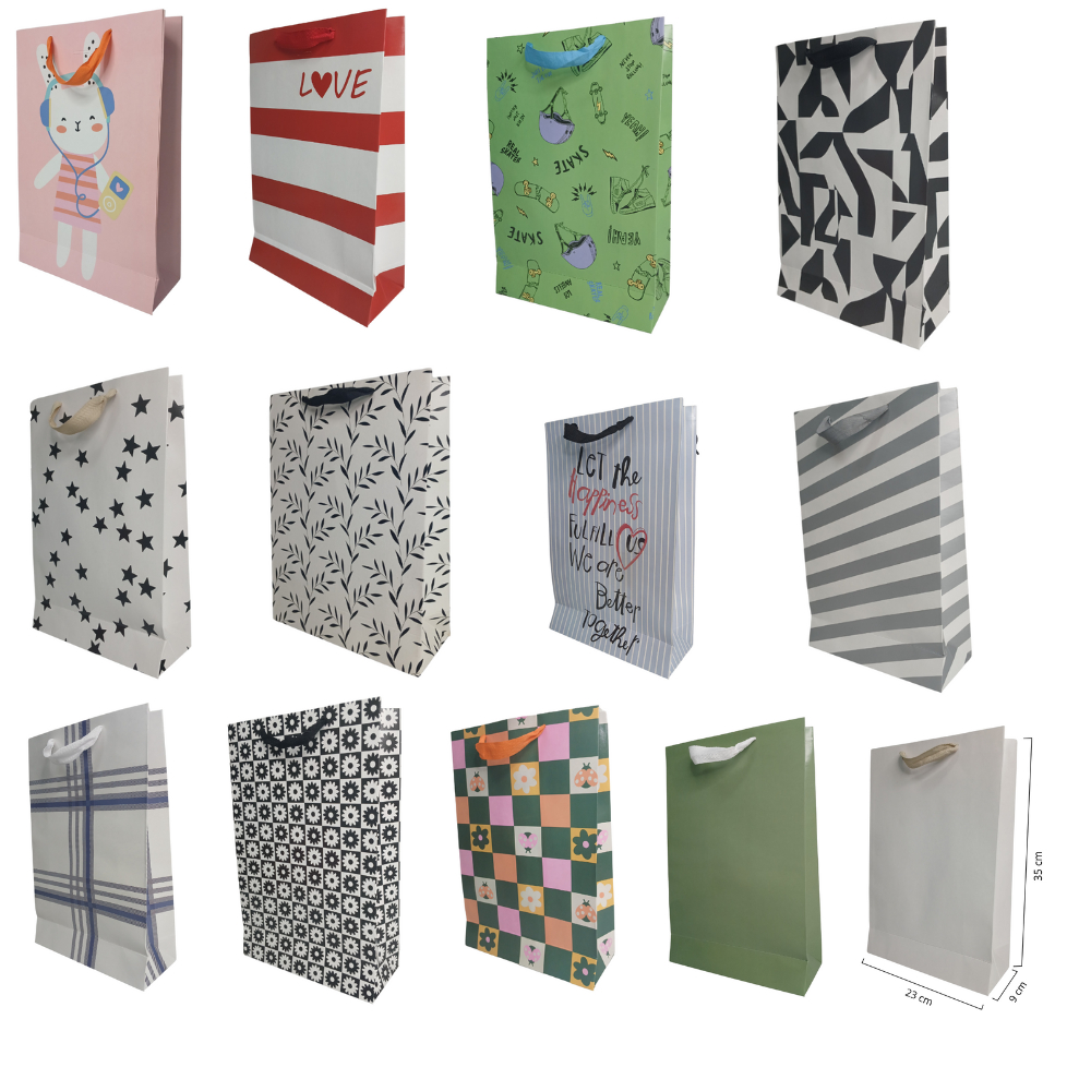 Sacola para presente com alça 23 x 35 x 9 cm em Oferta na Shopee