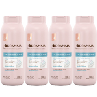 Kit 4 Creme Loção Hidratante Perfume de Bebê 500ml Hidramais em Oferta na Shopee
