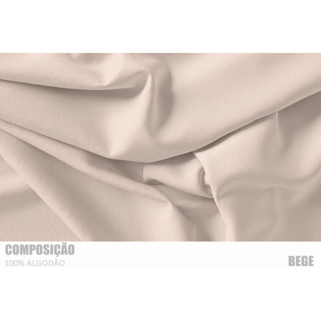MALHA DE SUEDINE BEGE 100% ALGODÃO  - LARGURA DE 1,30MTS ( 1X1,30 MTS )