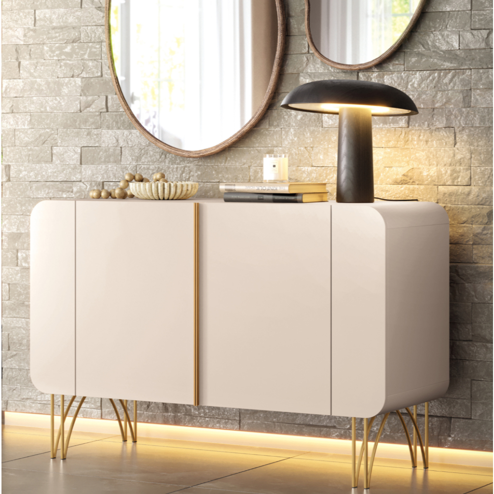 Aparador Buffet Sala Benvenuto 2 Portas em Oferta na Shopee