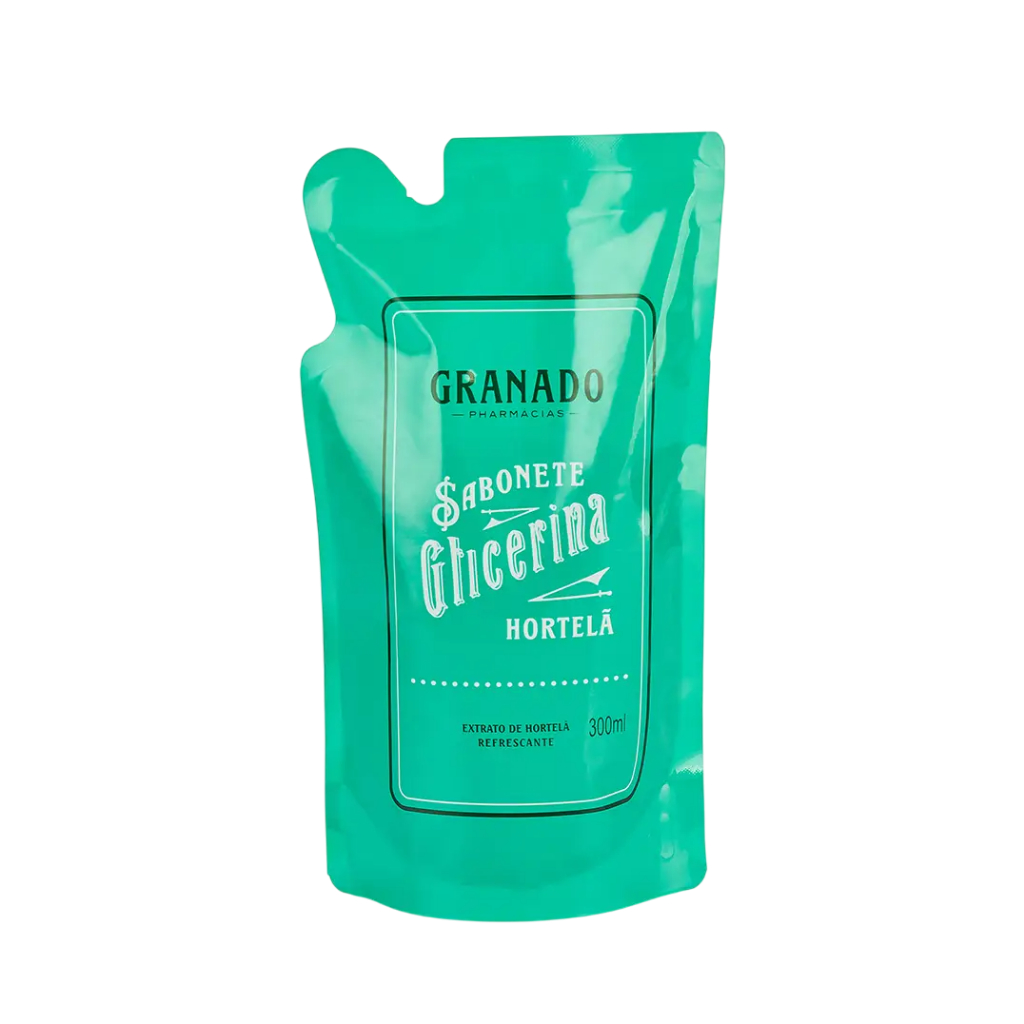 Sabonete Líquido Granado Glicerina Hortela Refil 300ml