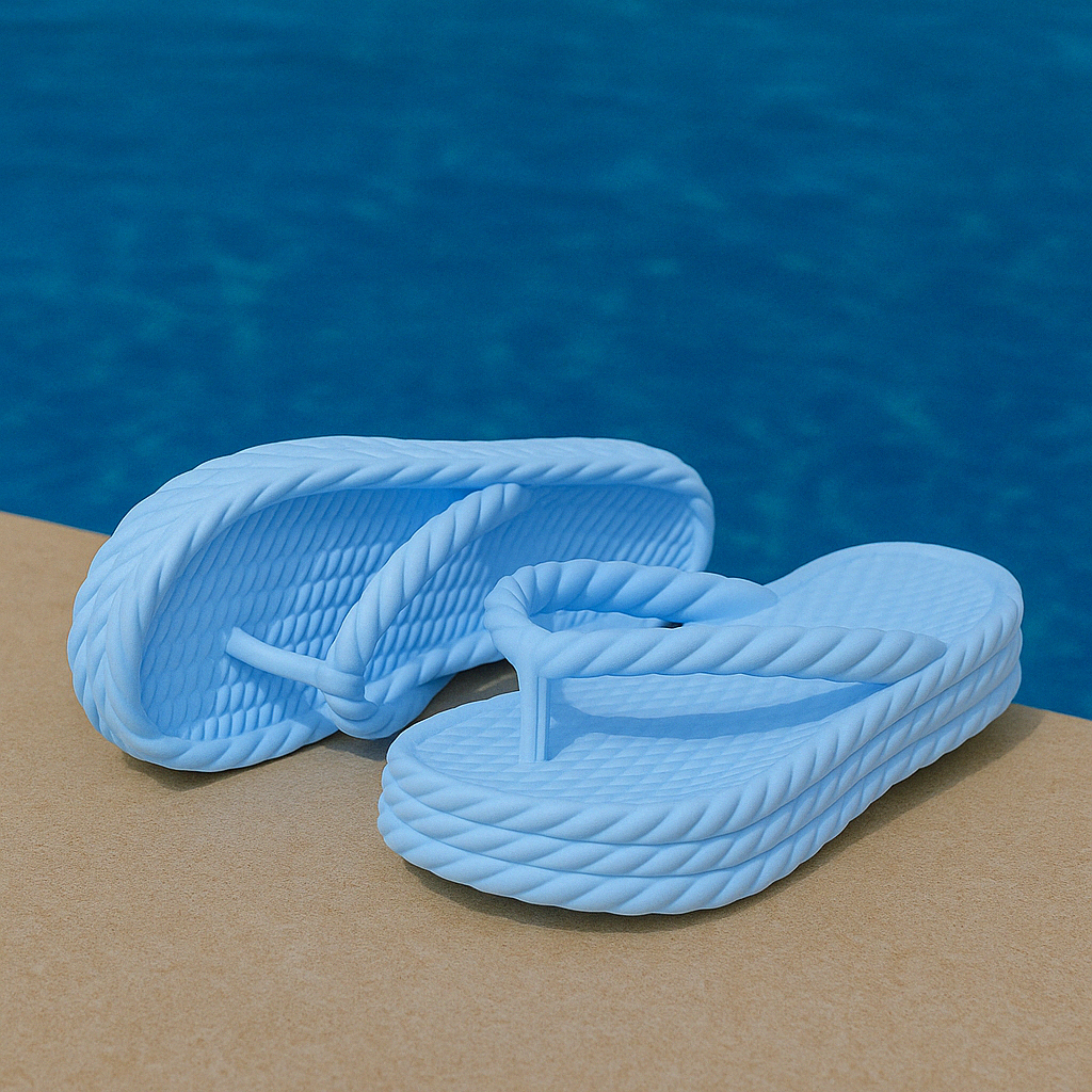 Chinelo Feminino Nuvem 3 Tranças Confortável Anatômico Casual