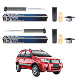PAR AMORTECEDOR TRASEIRO ECOSPORT 2003 A 2012 NAKATA + KIT