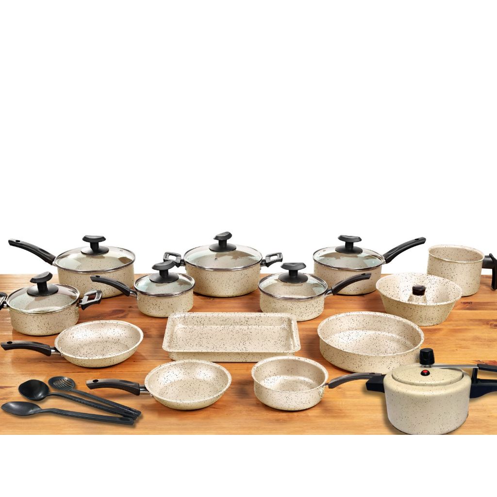 Conjunto Panelas 17 Pc antiaderente/ Panela Pressão 2 Litros