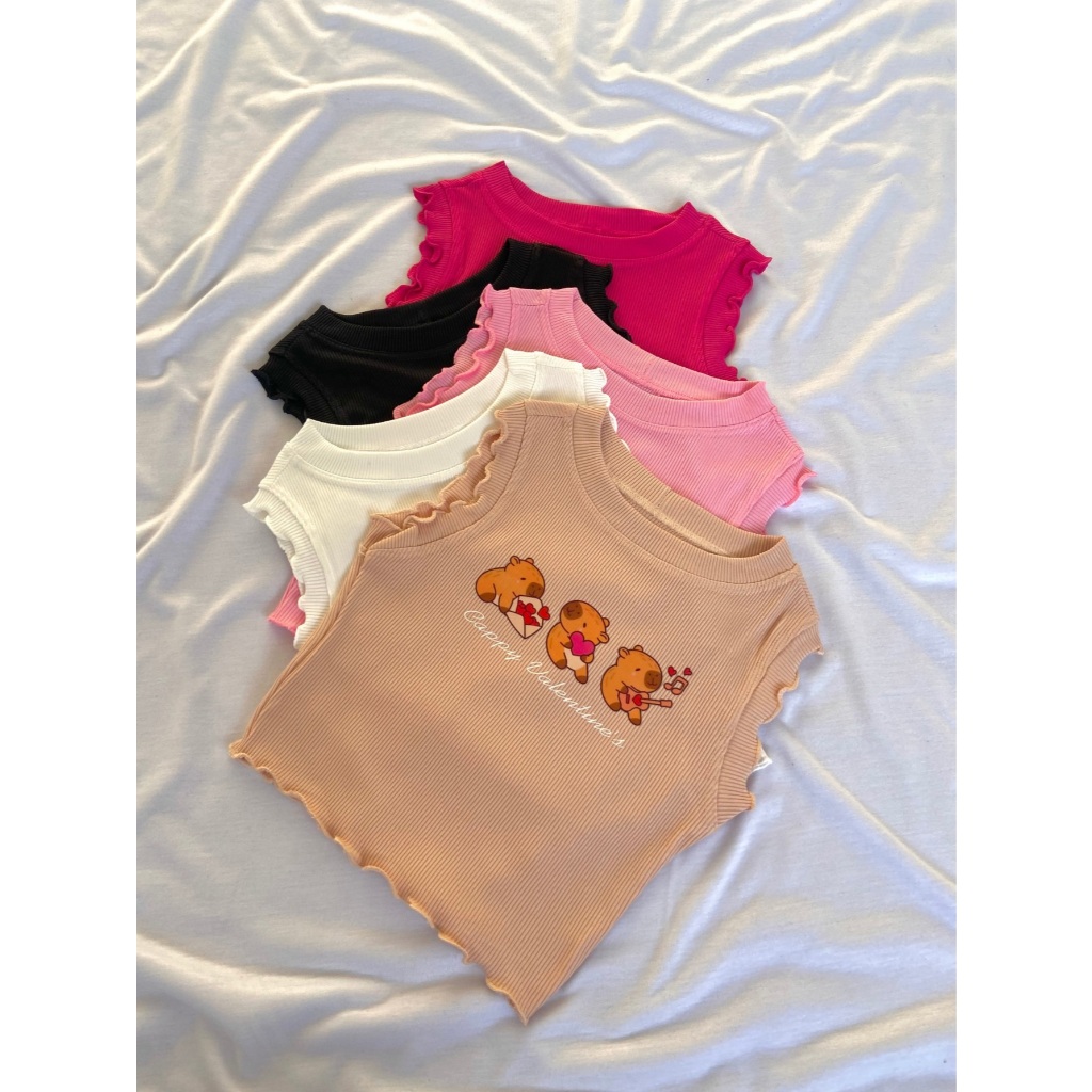 Regata Infantil Menina Capivara fofo Fru Fru Canelado Ribana DTF01 em Oferta na Shopee