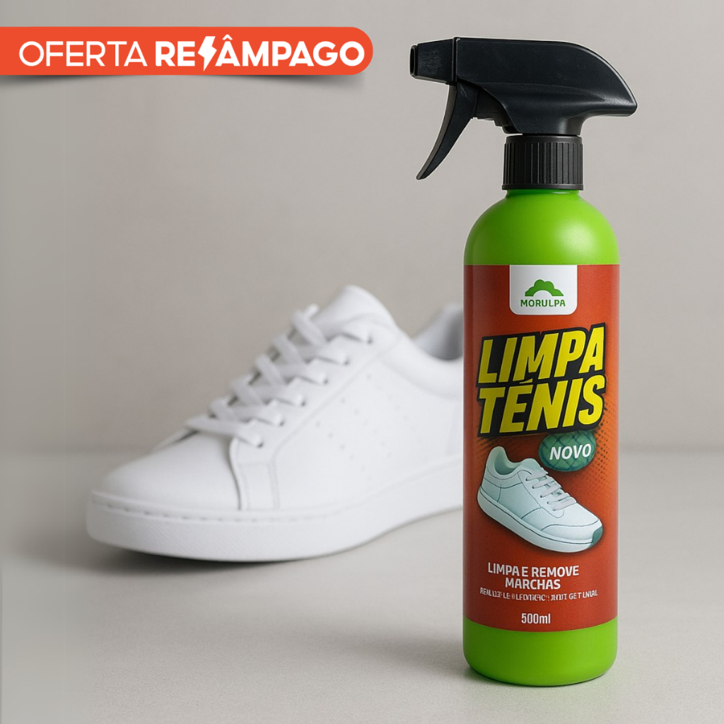 Spray Limpa Tênis Maxbio 500ml Borrifador Limpa Sapatos Sem Esforço
