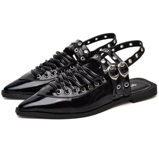 Sapatilha Feminina Detalhes Em Ilhós Preto Dubuy Lara 1308DB em Oferta na Shopee