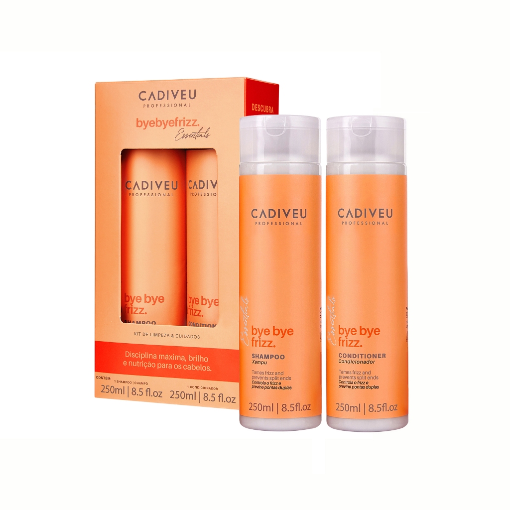 KIT CADIVEU BYE BYE FRIZZ – SHAMPOO + CONDICIONADOR 250ML