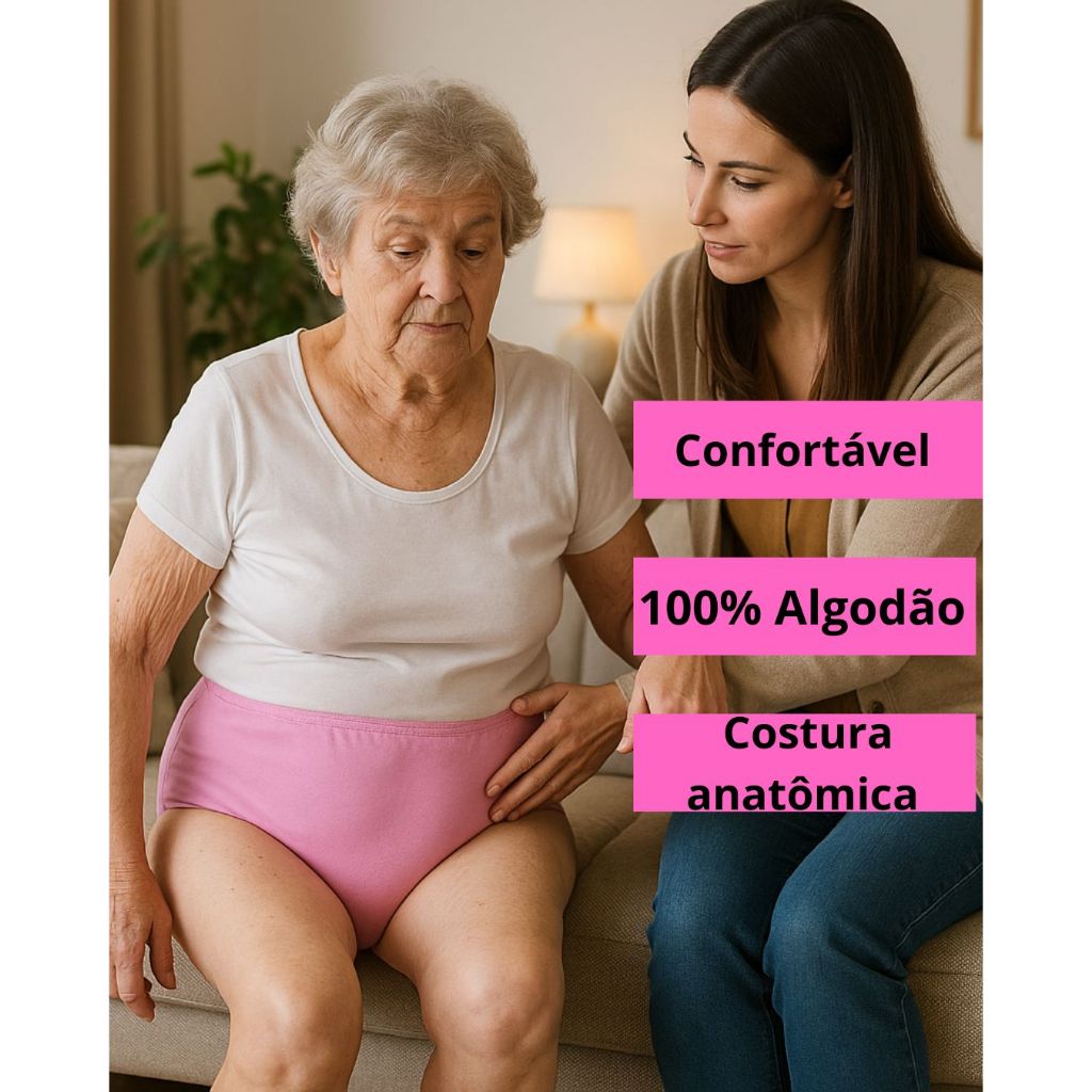 Calçola lisa 100% algodão premium/kit com 03/ 06 /10 /12/15 unidades/calcinha de senhora/lingerie /Roupa feminina .