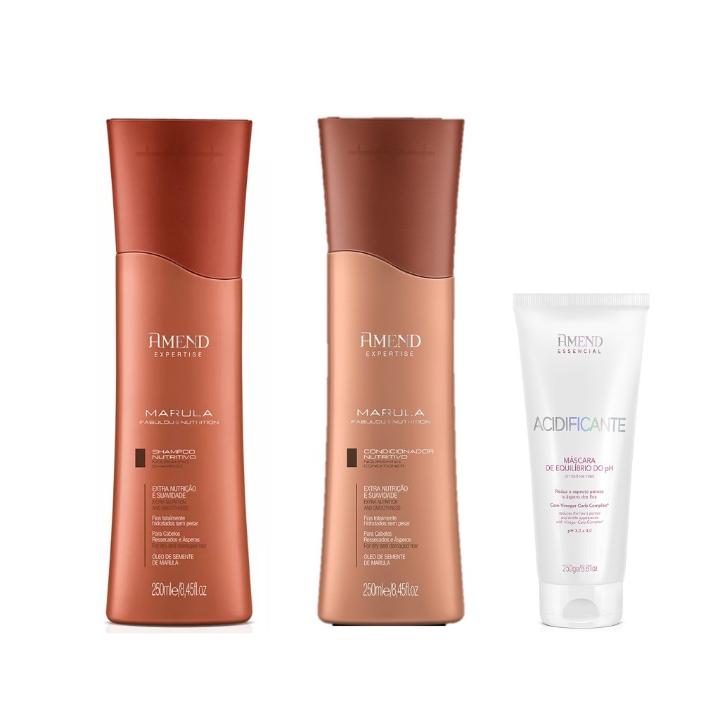 Amend KIT Marula Fabulous Nutrition Sh e Cond 250ml + Acidificante 250g