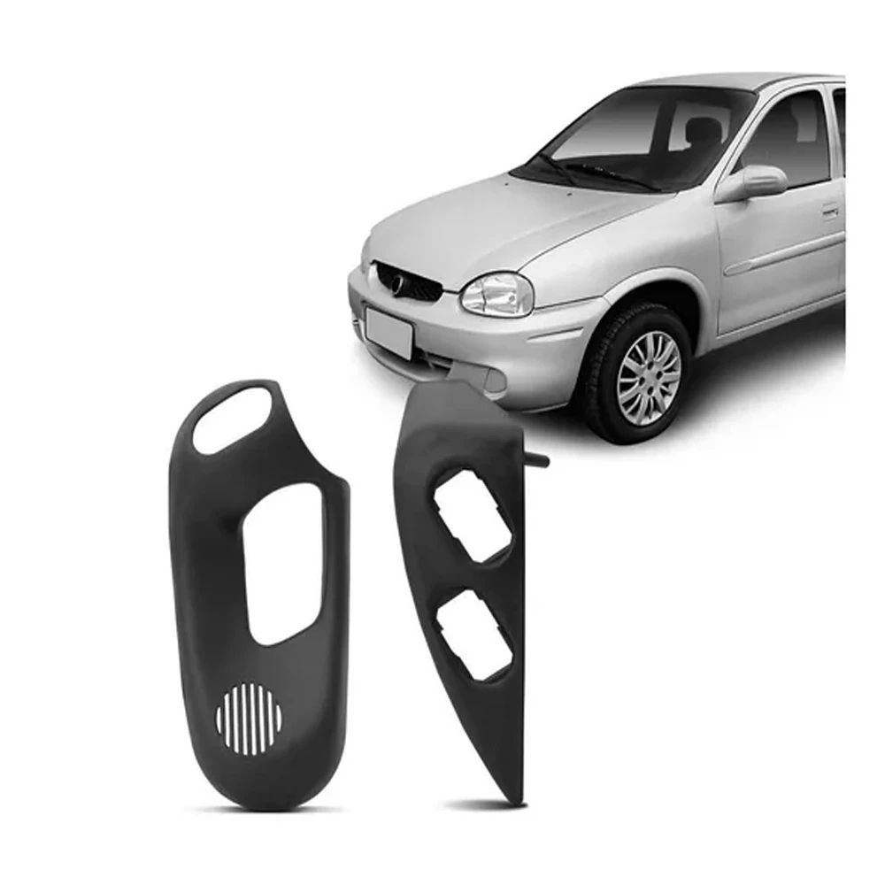 Par De Moldura - Puxador - Vidro Eletrico - Corsa Wind - Dianteiro -Automóvel - Carro