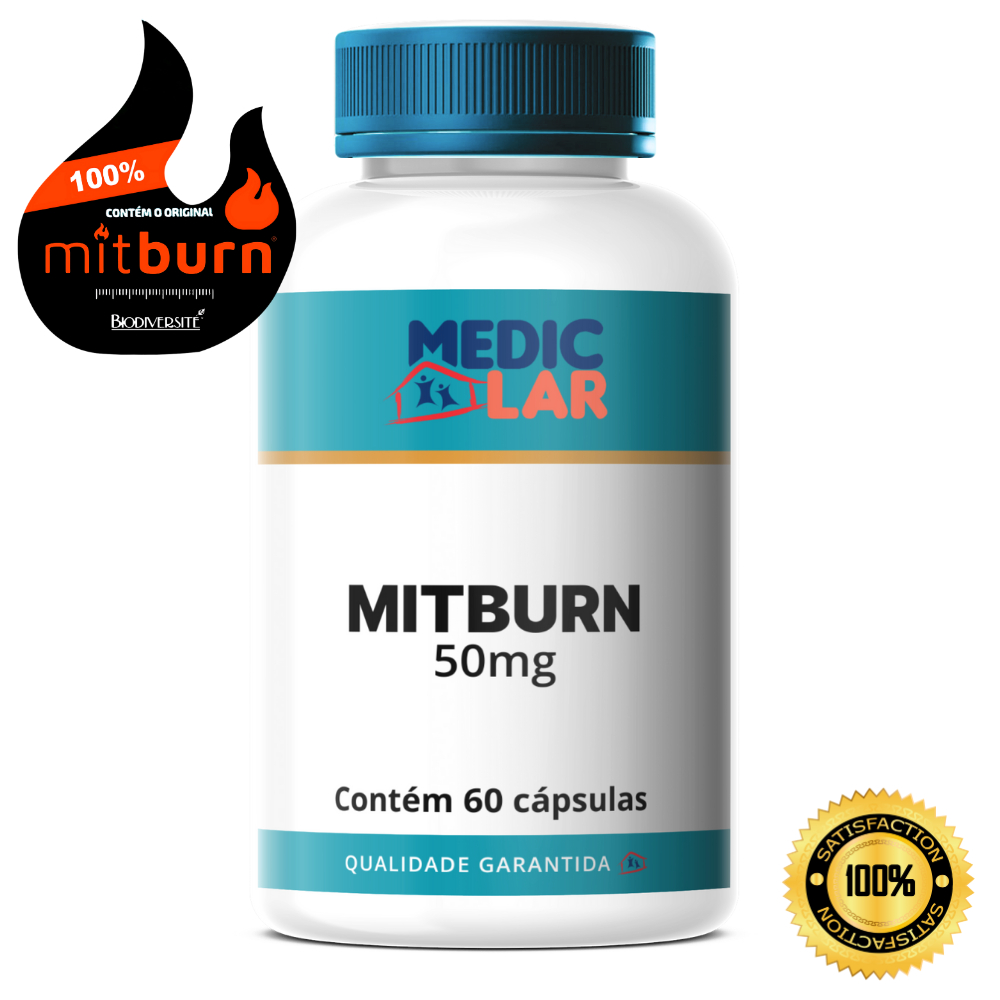 Mitburn 50mg 60 Cápsulas (Com Selo de Autenticidade)