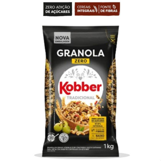 Granola Kobber Zero Cereais Zero Acucar Pacote De 1kg em Oferta na Shopee