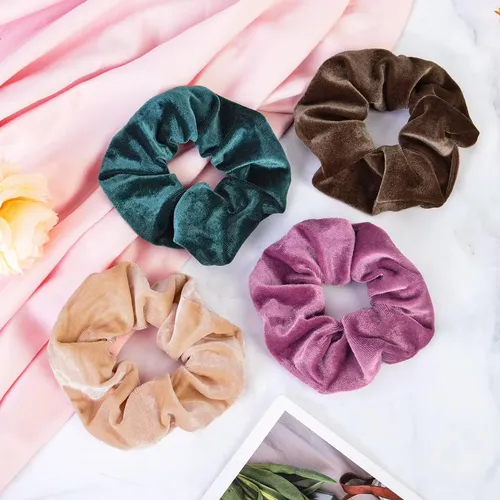 Kit Até 36 Unidades Scrunchies Xuxinha Se Veludo Elástico Cabelo DIVERSAS CORES em Oferta na Shopee
