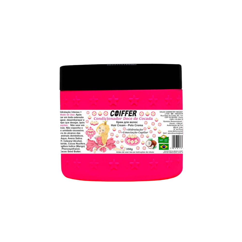 Condicionador Doce de Cocada Coiffer 350g Hidratação e Umectação