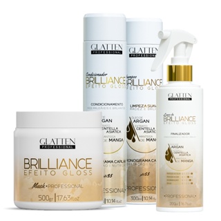 Kit Brilliance 4 Peças – Cabelos Hidratados, Fortes e com Brilho Luminoso em Oferta na Shopee