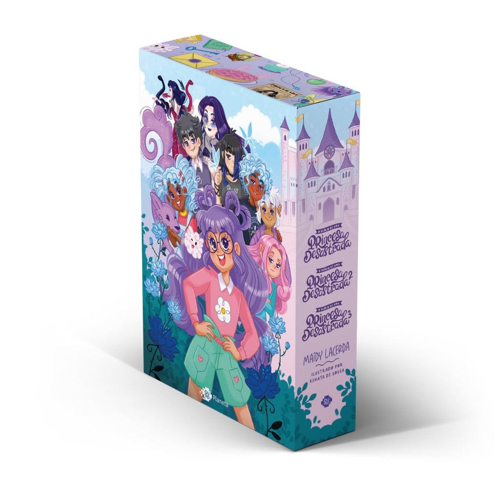 Box Princesa Desastrada | 3 Livros em Nova Capa + Pôster | Diários Vol. 1, 2 e 3 - Maidy Lacerda