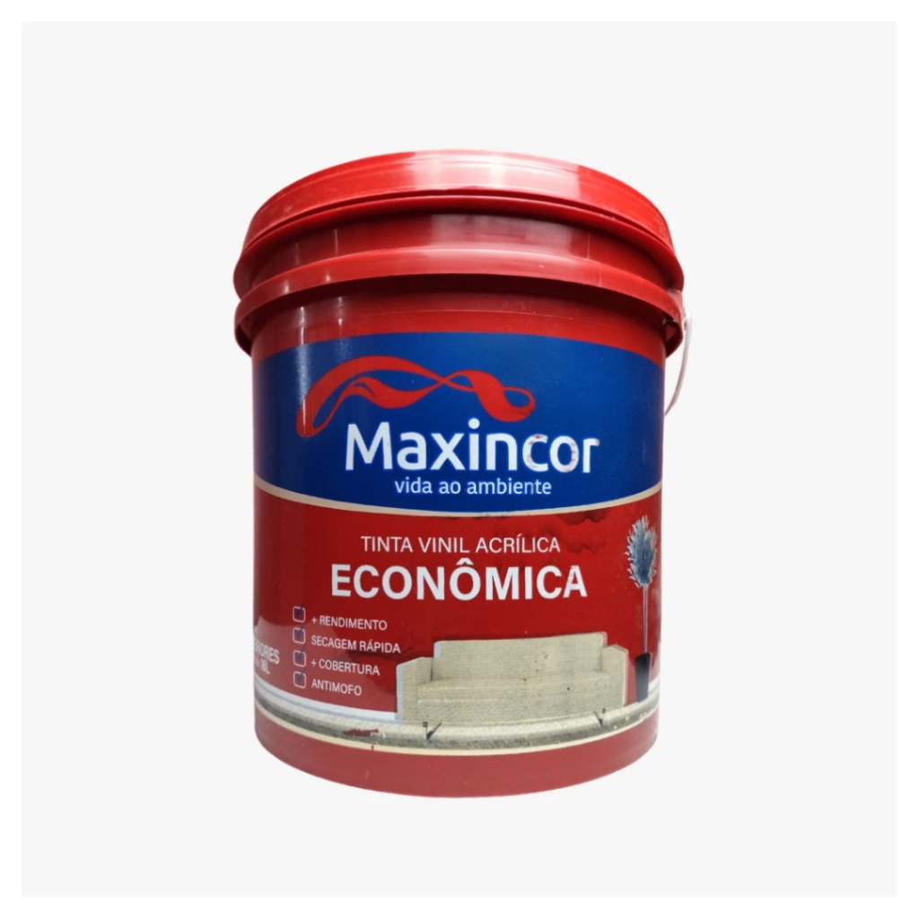 Tinta Acrílica Balde Economica Parede 16lts Maxincor Cores em Oferta na Shopee