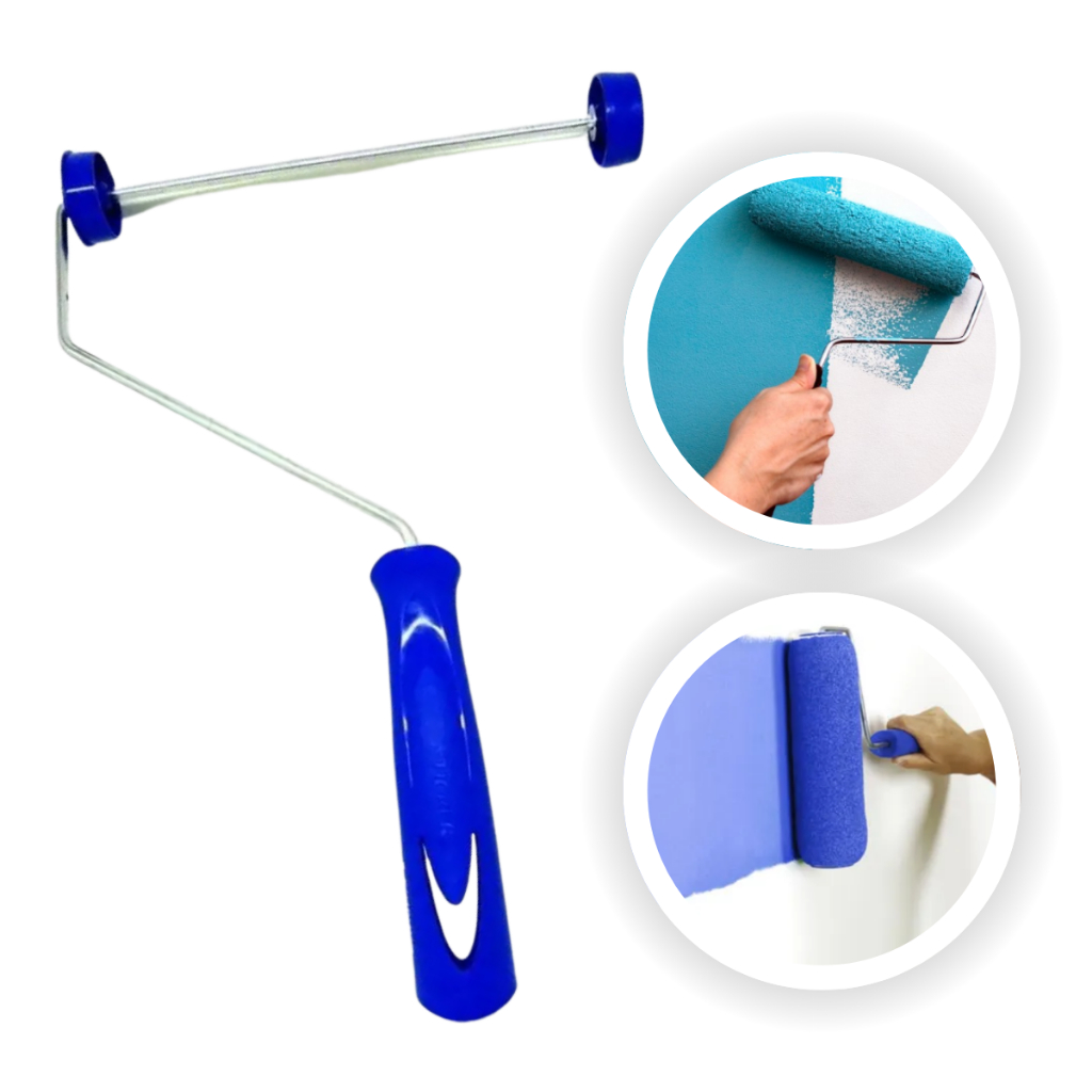 Garfo P/ RoloDe Pintura Azul 23cm Parede Suporte - Tigre