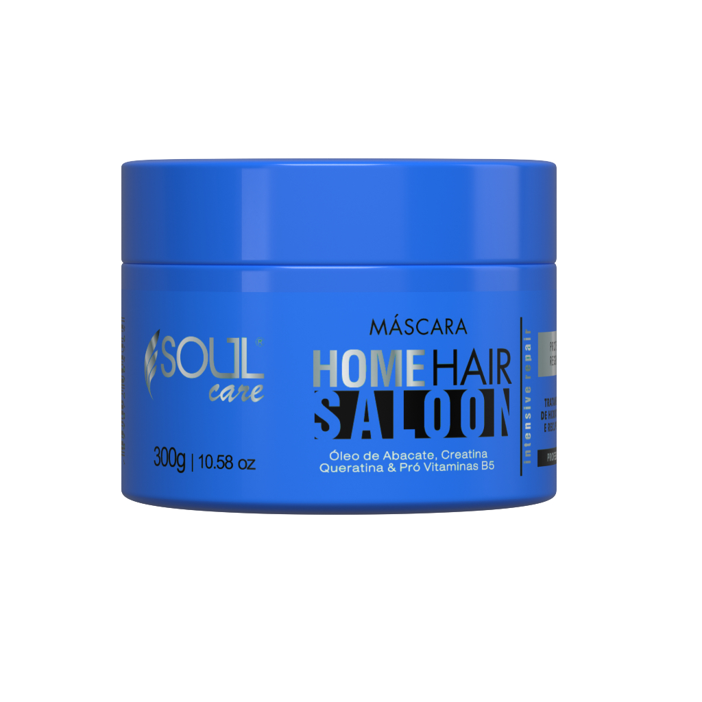 Máscara de Cabelo Nutrição Capilar Home Hair Saloon Soul Care Profissional 300 g Cronograma Capilar