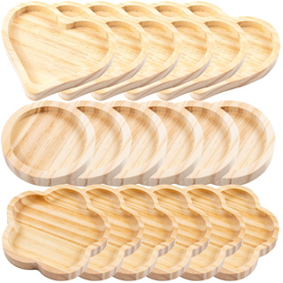 Jogo Pires de Madeira Pinus Coração Flor Redondo para Xícaras de Chá Café Mesa Posta Pires Madeira em Oferta na Shopee