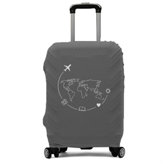 Capa para mala de viagem estampada Luxo Capa de Mala 10kg a 23kg Tecido canelado premium bagagem promoção em Oferta na Shopee