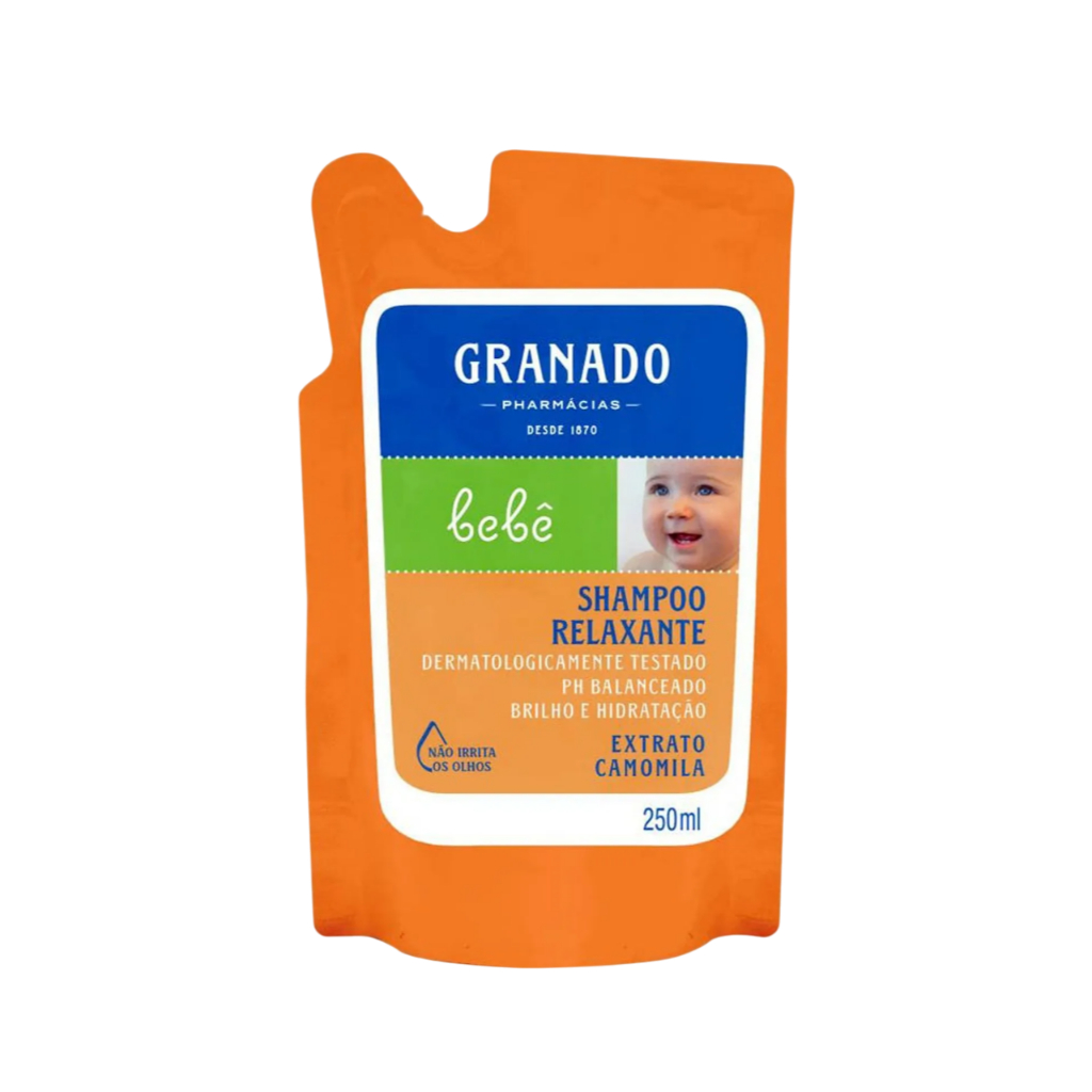 Shampoo Relaxante Granado Bebê Camomila Refil Com 250ml