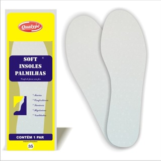 Palmilha de Látex Branca 33 Ao 44 = 1 par em Oferta na Shopee