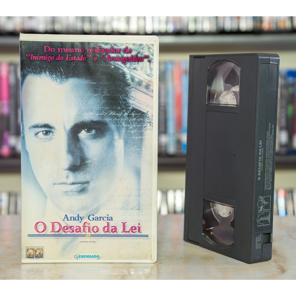 VHS O Desafio Da Lei - LEGENDADO - Andy Garcia - Original - Fita de Vídeo Filme (Swing Vote)