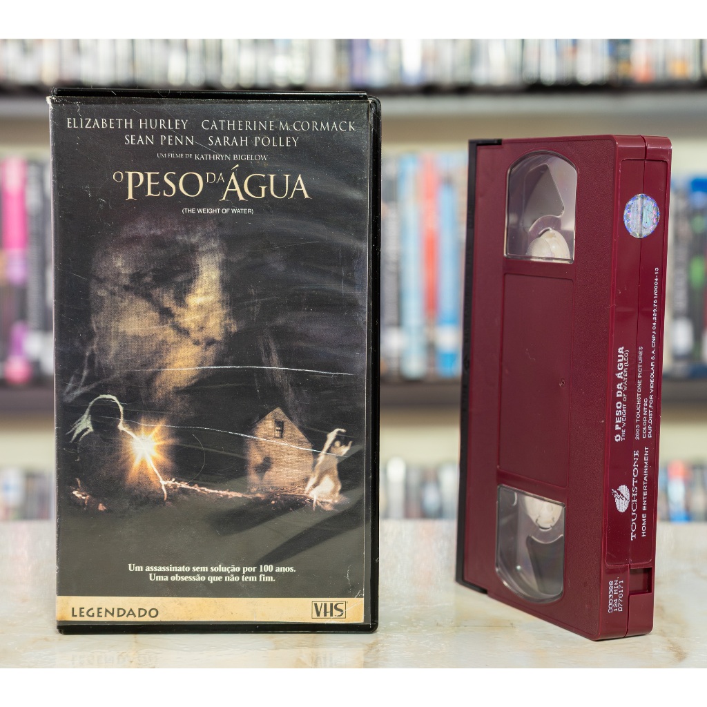 VHS O Peso Da Água - LEGENDADO - Sean Penn Elizabeth Hurley Sarah Polley - Original - Fita de Vídeo Filme