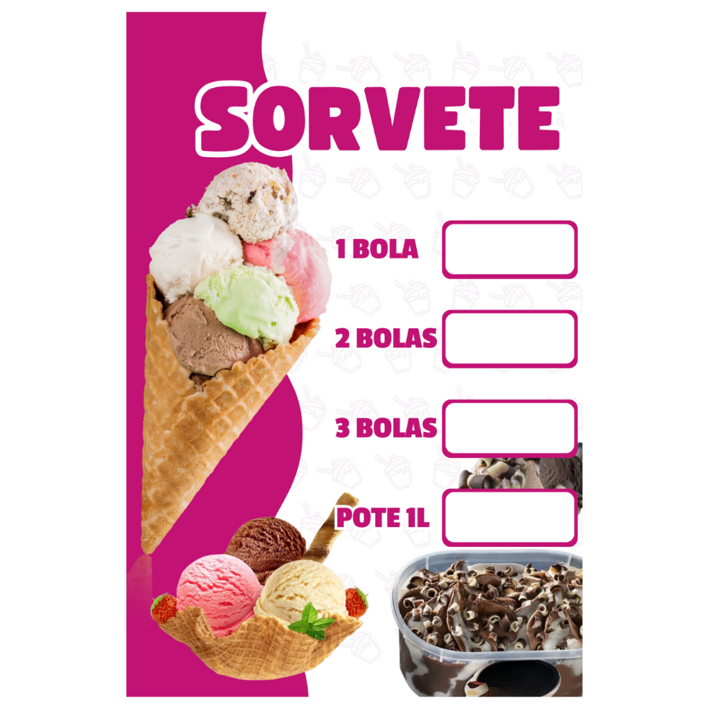 BANNER SORVETE DE MASSA COPÃO SORVETERIA (BAN 74) — imagem 2 de 2