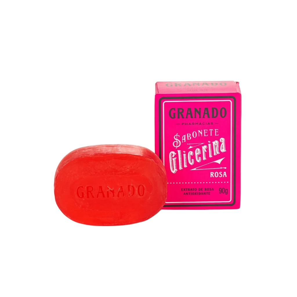 Sabonete Em Barra Granado Glicerina Rosa 90g em Oferta na Shopee