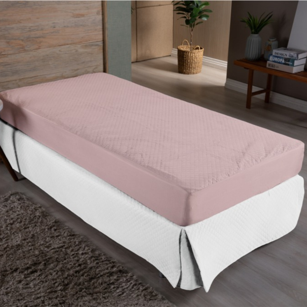 Protetor Impermeável  Com Elástico Matelado Para Cama Tamanho Solteiro antialérgica