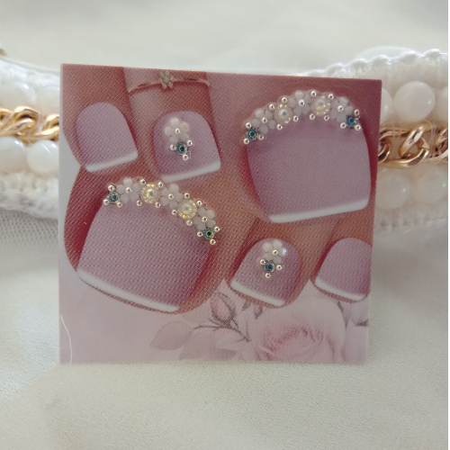 10 pares de Joias para os pés com caviar prata ( canto e cutícula ) em Oferta na Shopee