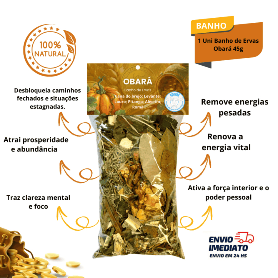 Banho Odu Òbàrà 45g – Prosperidade, Abertura de Caminhos e Transformação Energética em Oferta na Shopee